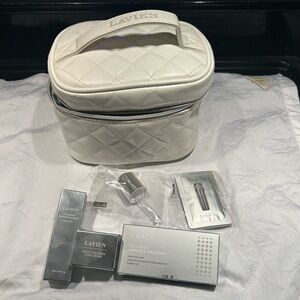 Lavien Skincare Bundle with Quilted Cosmetic Bag